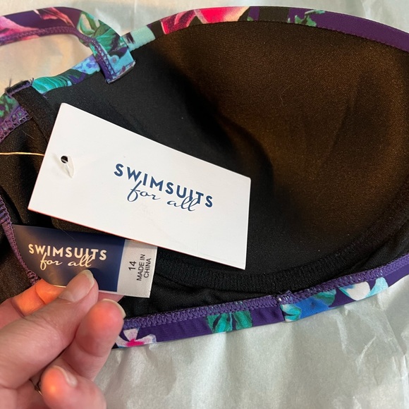 Swimsuits for All floral strappy bikini - Picture 4 of 5